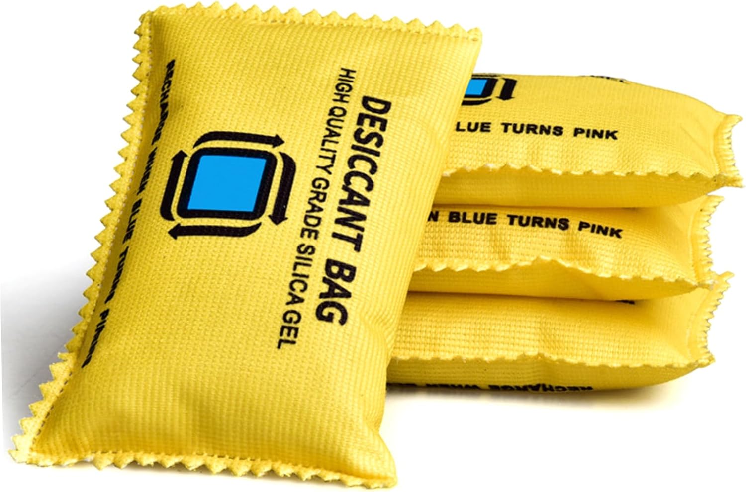 4PCS Silica Gel Packets for Storage, 100g Each Color Indicating Dehumidifier Bags, Reusable Desiccant Packs for Closets, Cars, Bins Desiccant Packs for Storage