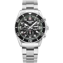 Swiss Alpine Military Men's Watch Chronograph Analogue Quartz 7029.9 Stainless Steel