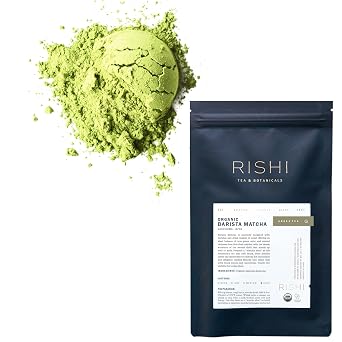 Rishi Tea Barista Matcha Organic Japanese Green Tea Powder, 3.52oz | Cafe-Quality Matcha Drink Powder, Energizing, Focus, Sustainable, Enjoy Hot or Iced, 50+ Servings