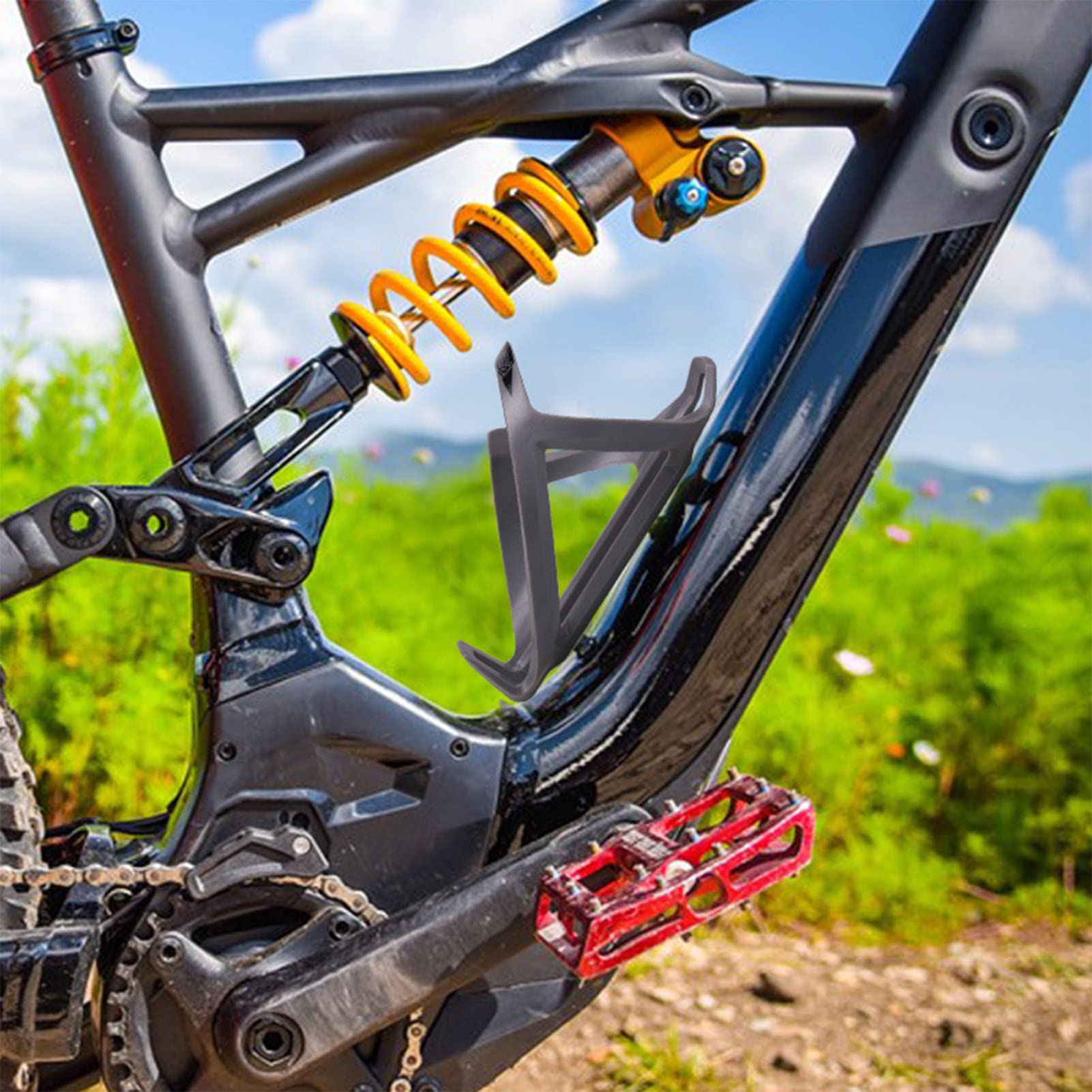 Portabotellas con tornillos/llave Portavasos para bicicleta de montaña