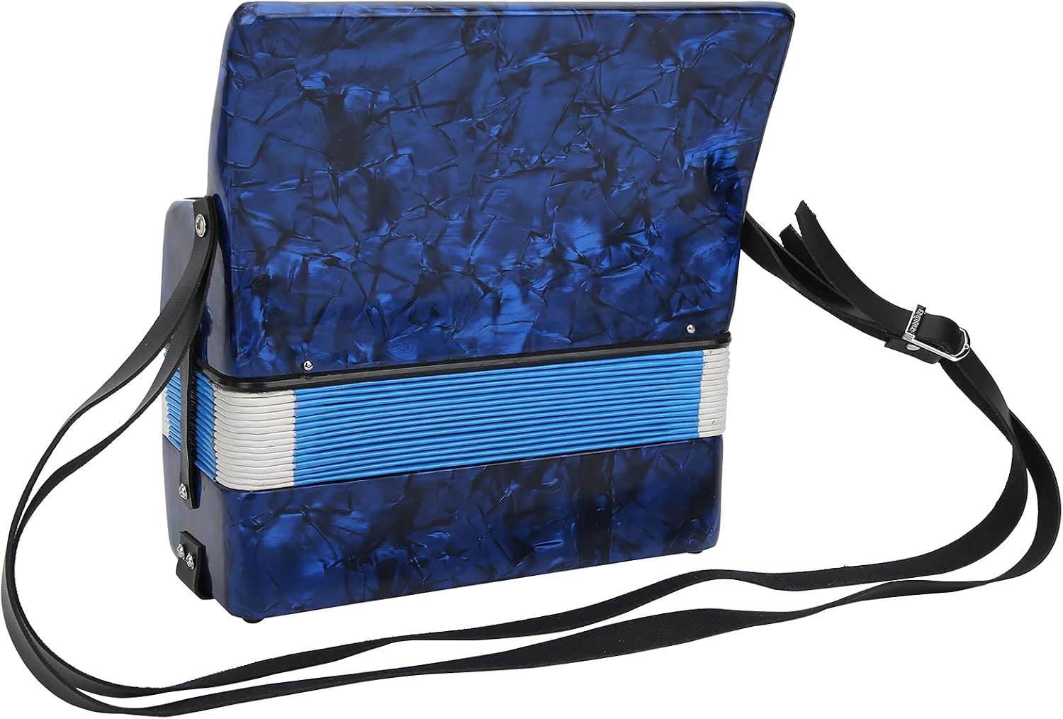 17 Key 8 Bass Piano Accordion Musical Instrument Beginner Toy with Adjustable Strap ABS Lightweight
