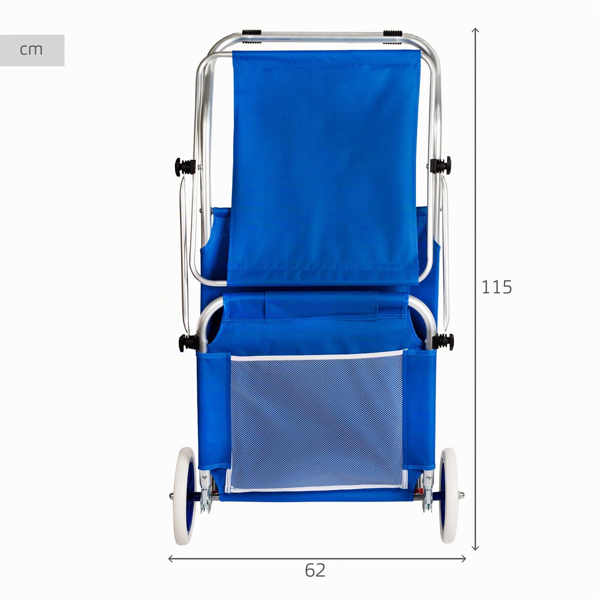 AKTIVE - Carrello da spiaggia, pieghevole