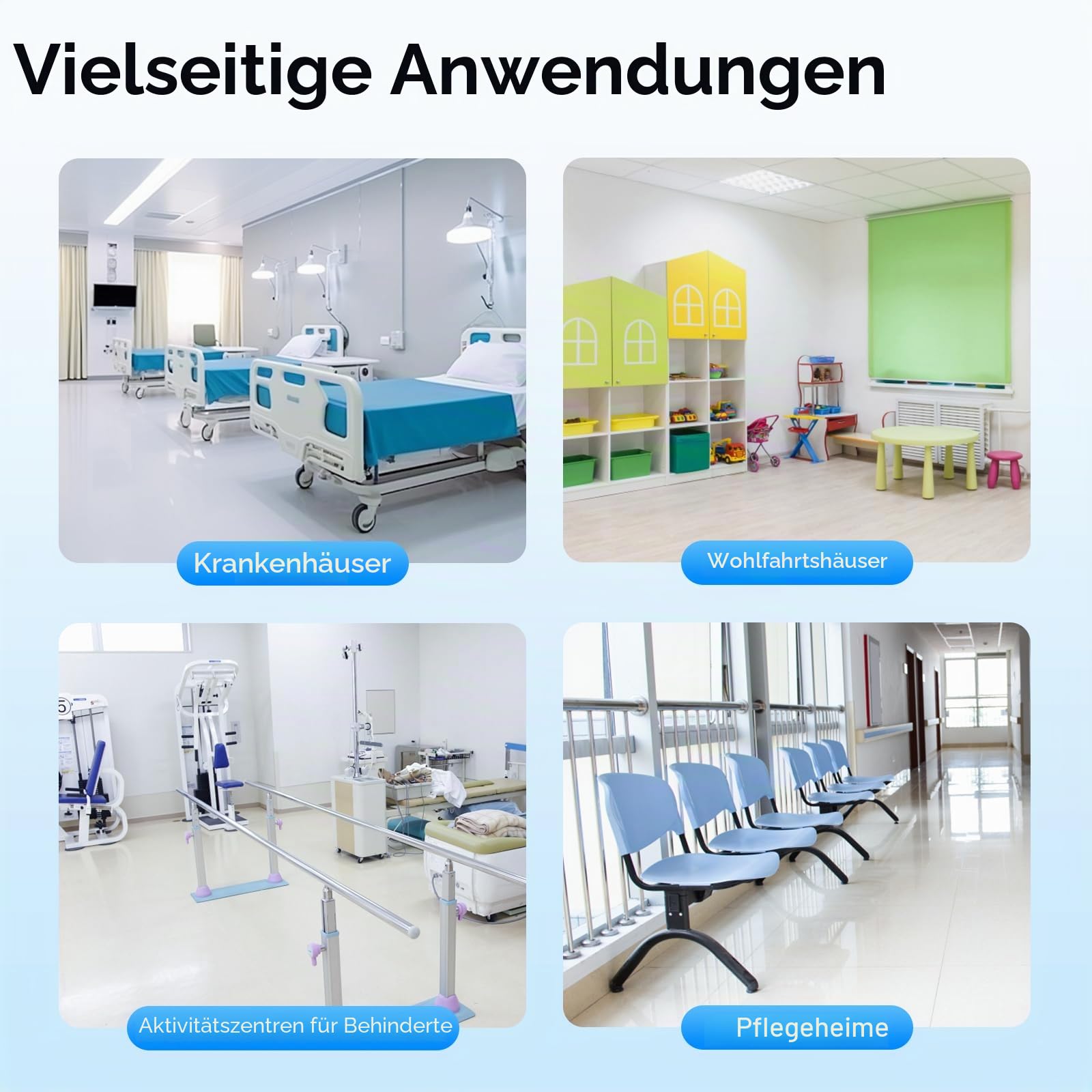 Duschstuhl mit Rollen, 46-54cm Höhenverstellbar Faltbar Toilettenstuhl, Rollstuhl für Toiletten mit Armlehnen, Zimmerrollstuhl Tragfähigkeit 160kg mit Abnehmbarer Eimer für Senioren Behinderte