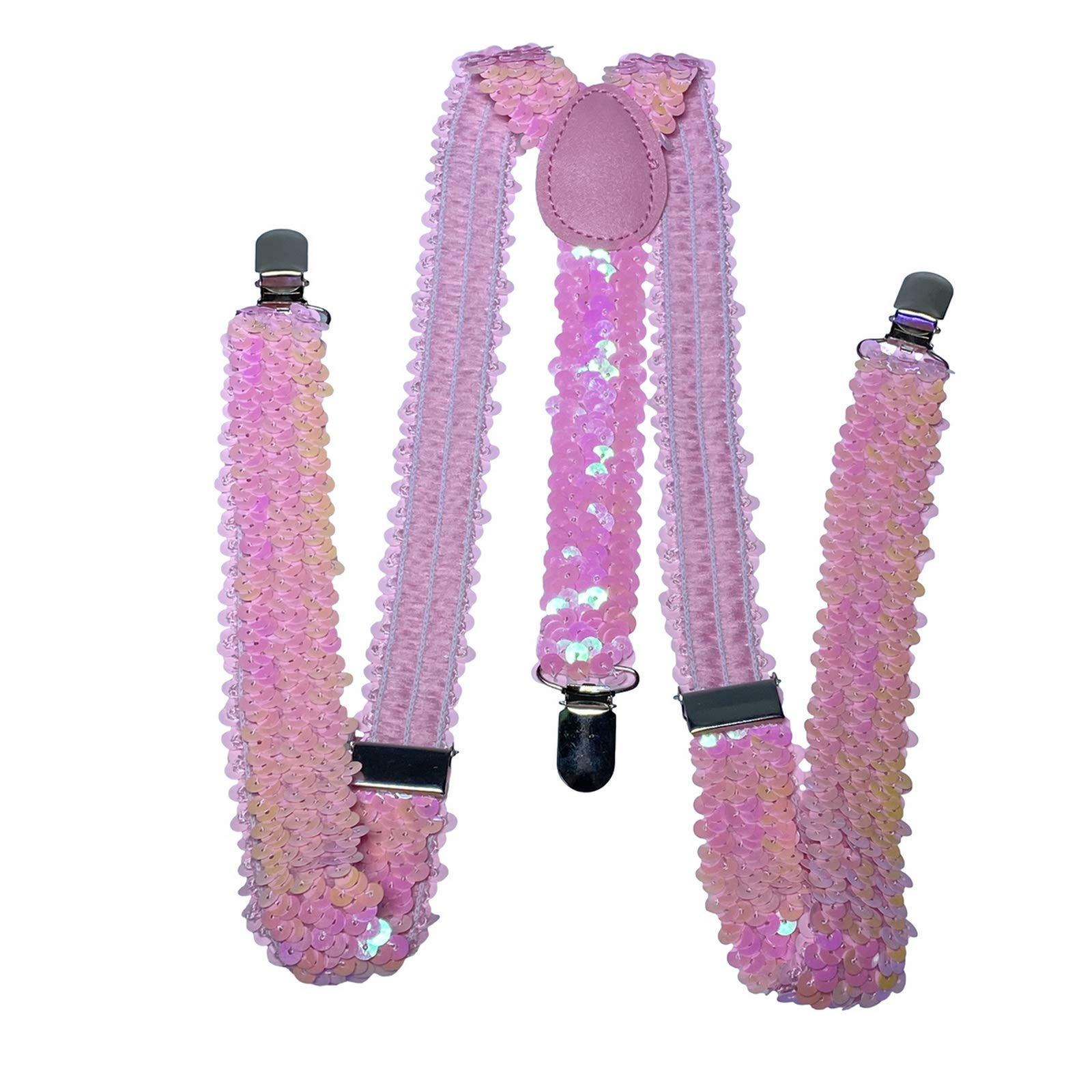 Tirantes elásticos anchos ajustables en forma de Y con 3 clips fuertes, para mujer, niños y niñas.