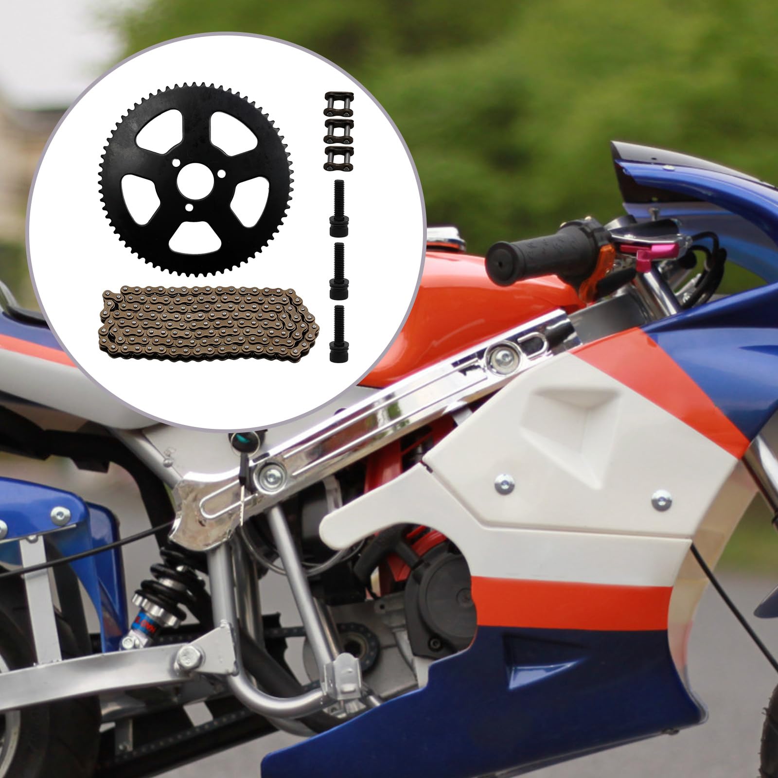 Amazon.com: 25H 136Links Chain and 68 Tooth Rear Sprocket