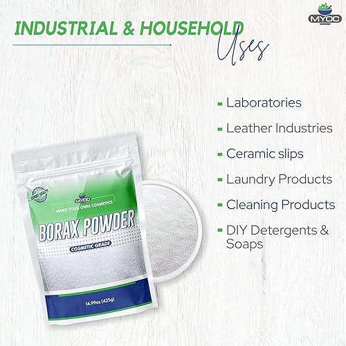 Miniatura 3 de Bórax - 14.99 oz, limpiador de ropa y manos, limo y jabón, detergente en polvo