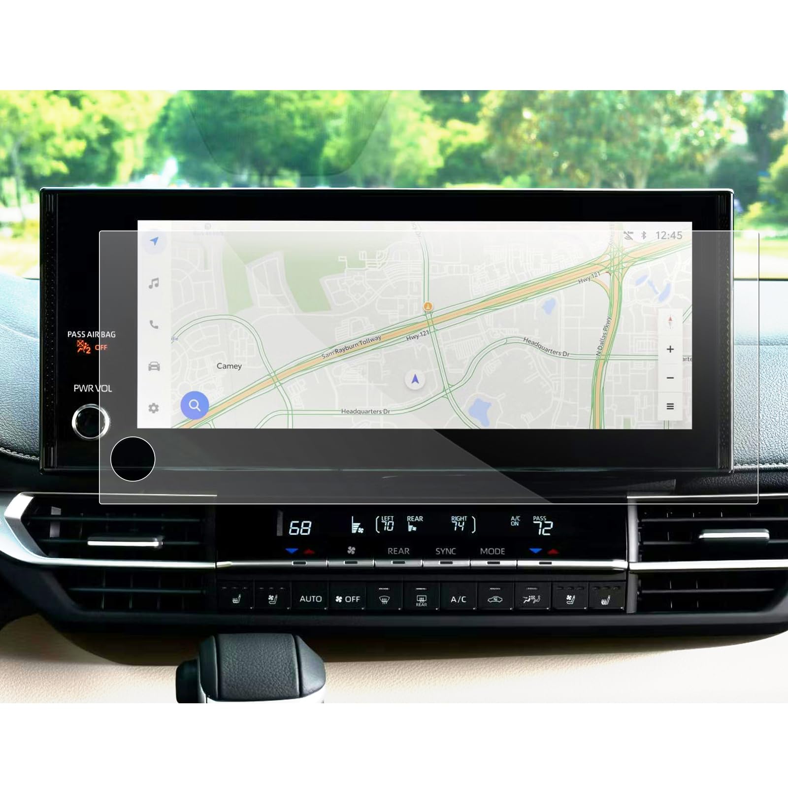 SXCY [2PCS for 2025 2026 Toyota Sienna Accessories for 2025 2026 Toyota Sienna Screen Protector 12.3 Inch 2025 2026 Sienna Accessories Navigation