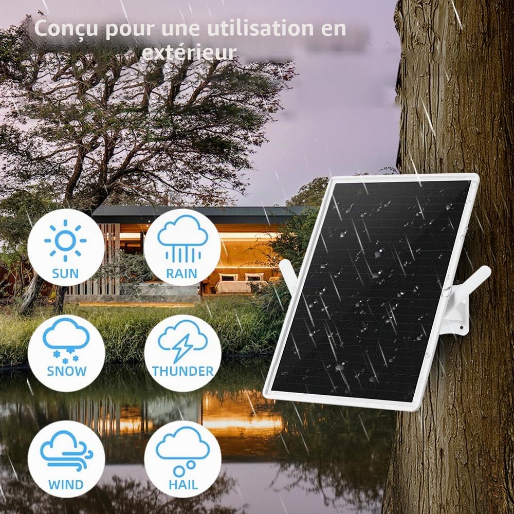 Routeur 4G LTE Solaire Extérieure sans Fil, Box 4G avec Carte SIM, Borne WiFi Antenne 4G CLE 150Mpbs,Lancer 2.4GHz Wi-FI 150Mpbs,2 Antennes Externe,Modem Carte SIM pour Tout Opérateur (16in)