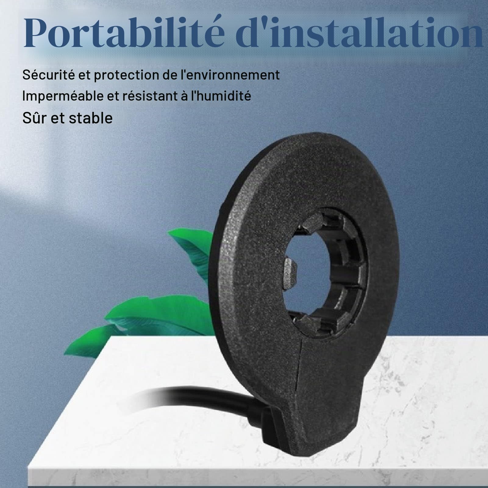 RiToEasysports Pédale de Vélo électrique, Capteur D'assistance Anti-dérapant pour Vélo électrique Double Capteur Hall avec Interface étanche 36V 48V