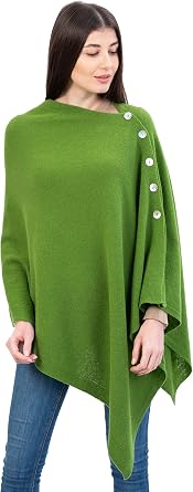 SAOL Womens Shawl Wrap Poncho Knit Scarf Lightweight Cape Cardigan One Size