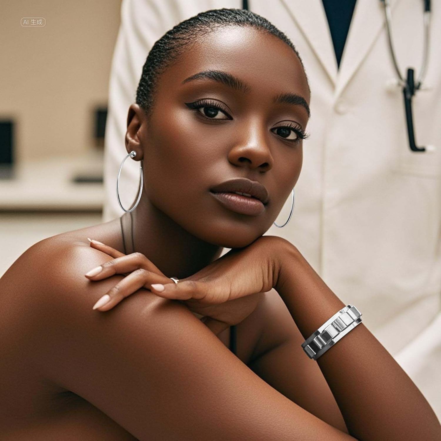 Large Gold Hoop Earrings for Women 14K Gold/Silver Plated Hypoallergenic Earrings 50mm/60mm/70mm Big Gold Hoops Earrings Jewelry Gift for Women - Image 5