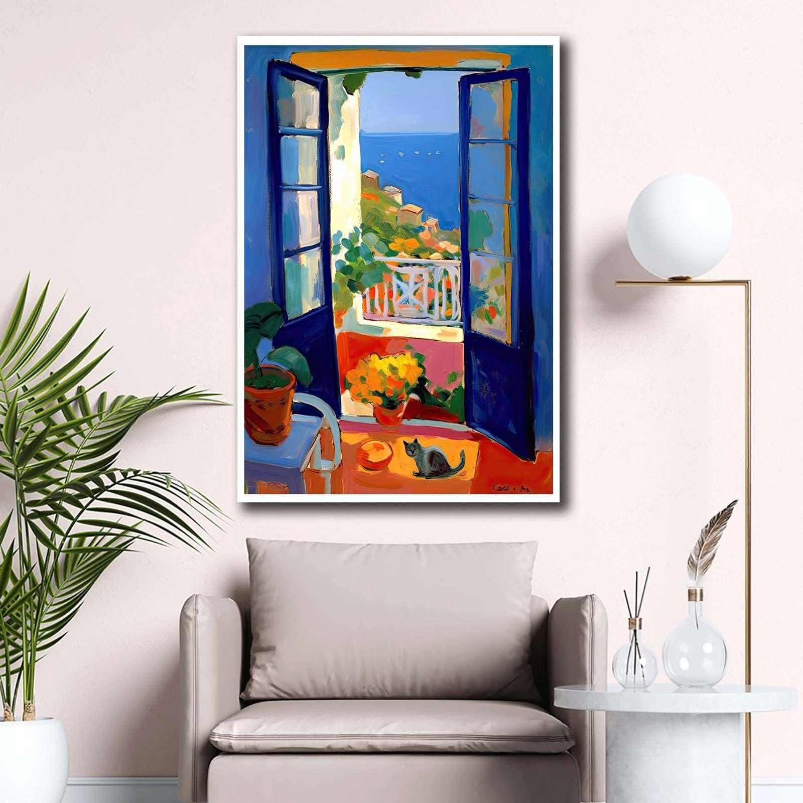 Amazon.com: HSCFWYLN Canvas Art Poster Henri Matisse Amalfi Coast