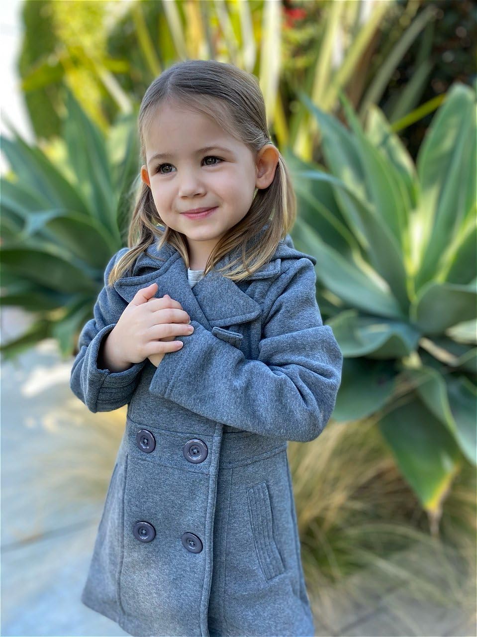 BluNight Girls Long Sleeve Fleece Hoodie Dress Coat Christmas Jacket Outerwear