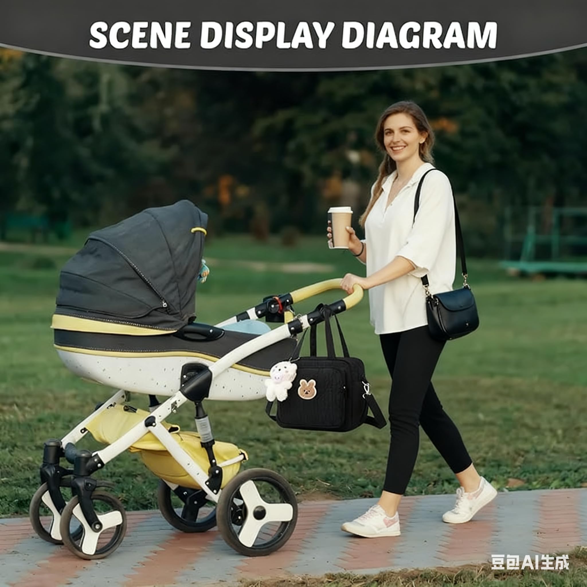 Aisawate Baby Changing Bag, Lightweight Baby Nappy Changing Bags - Image 2