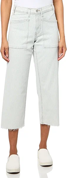 Lucky Brand Women's Patch Pocket High Rise Wide Leg