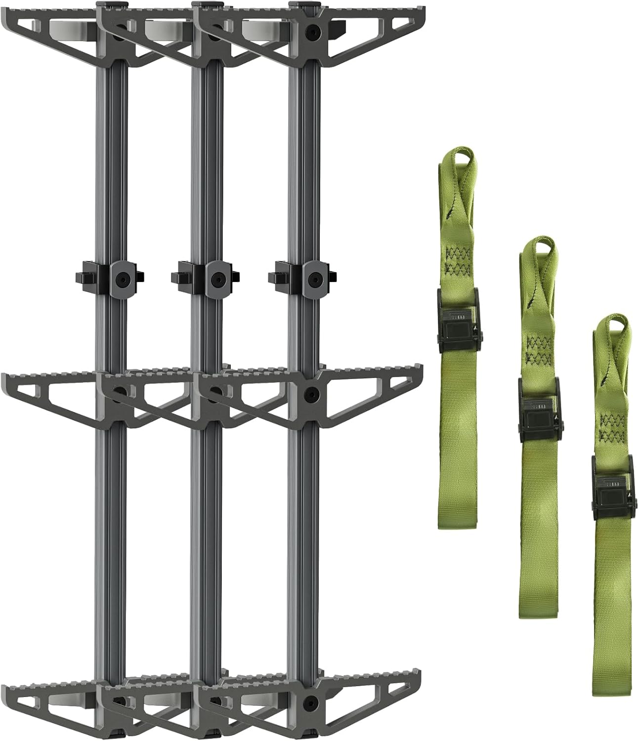 Tomaki 30IN Lightweight Aluminum Climbing Sticks for Hunting - Non-Slip Tree Steps, 3-Pack Secure Boot Gripping Design