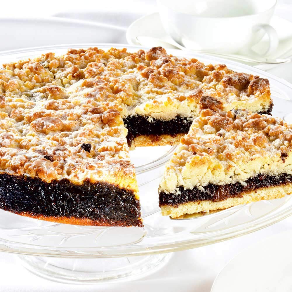 DreiMeister Mohnkuchen nach schlesischer Art I Kuchen nach original Familienrezept I saftig & dicke Butterstreusel I frische Zutaten & naturreine Gewürze I schlesische Spezialitäten I 800g