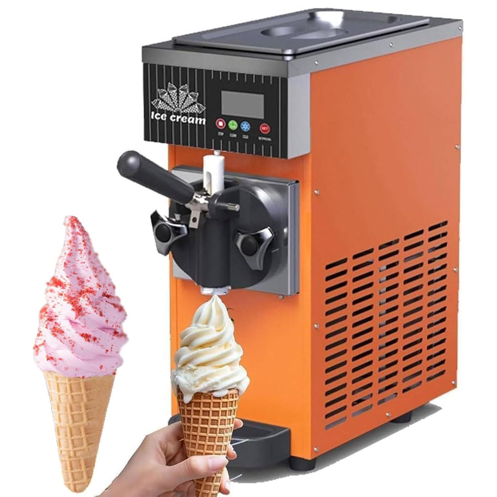 Macchina gelato con riposo verticale di 6 ore prima dell’uso Orange