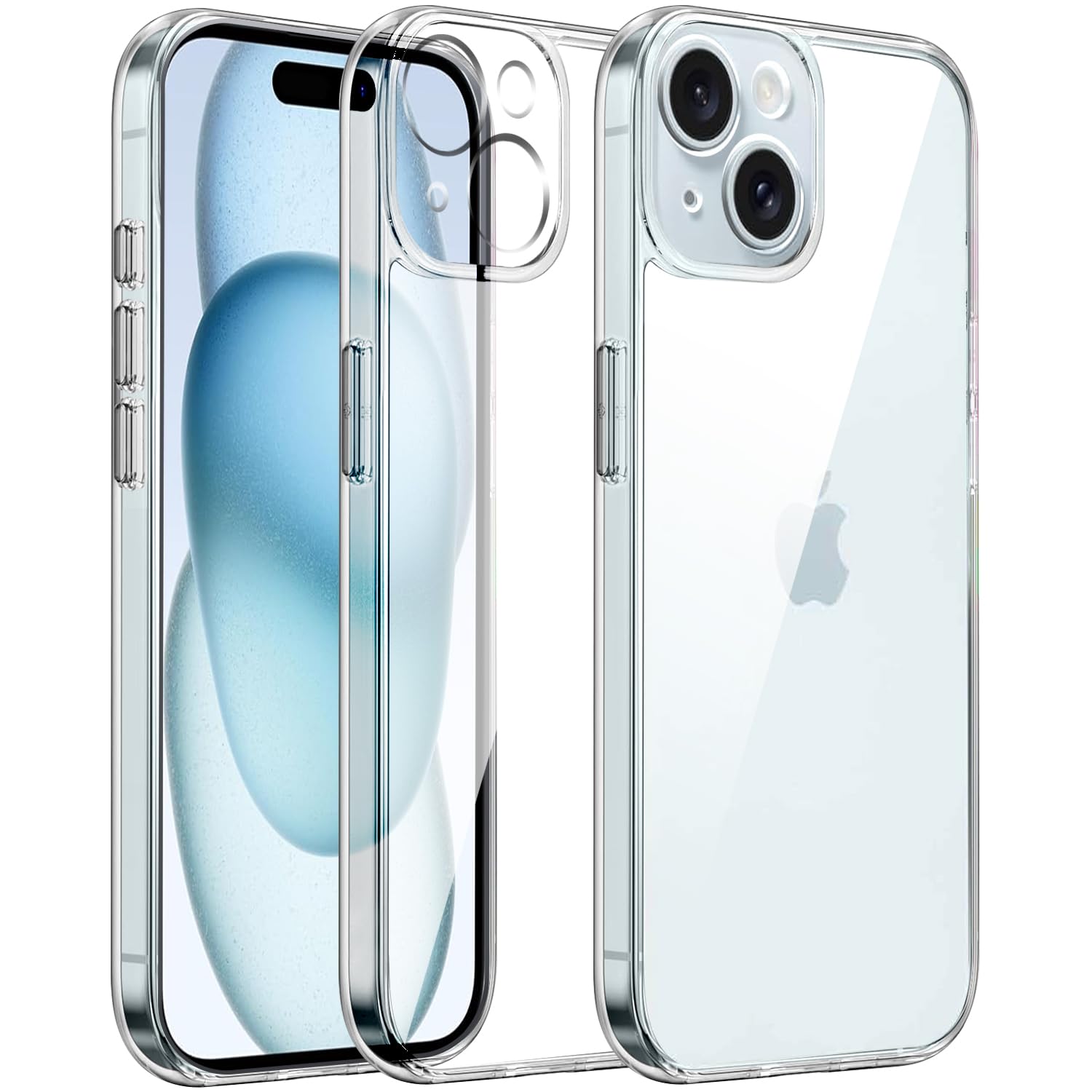 Amozo Case Compatible for iPhone 15 Cover | Transparent Ultra Hybrid Drop and Camera Protection Back Cover Case Compatible for iPhone 15 (TPU + Polycarbonate) (B0CPPJMS6V) Amazon Price History, Amazon Price Tracker