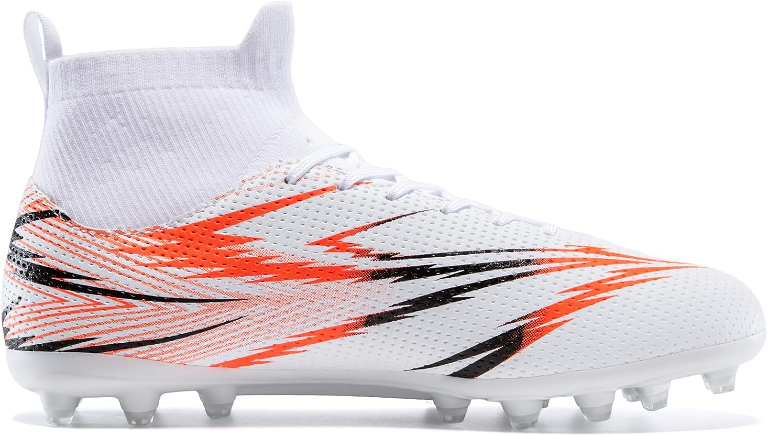 Kids Soccer Cleats High Top Ankle Support Football Shoes