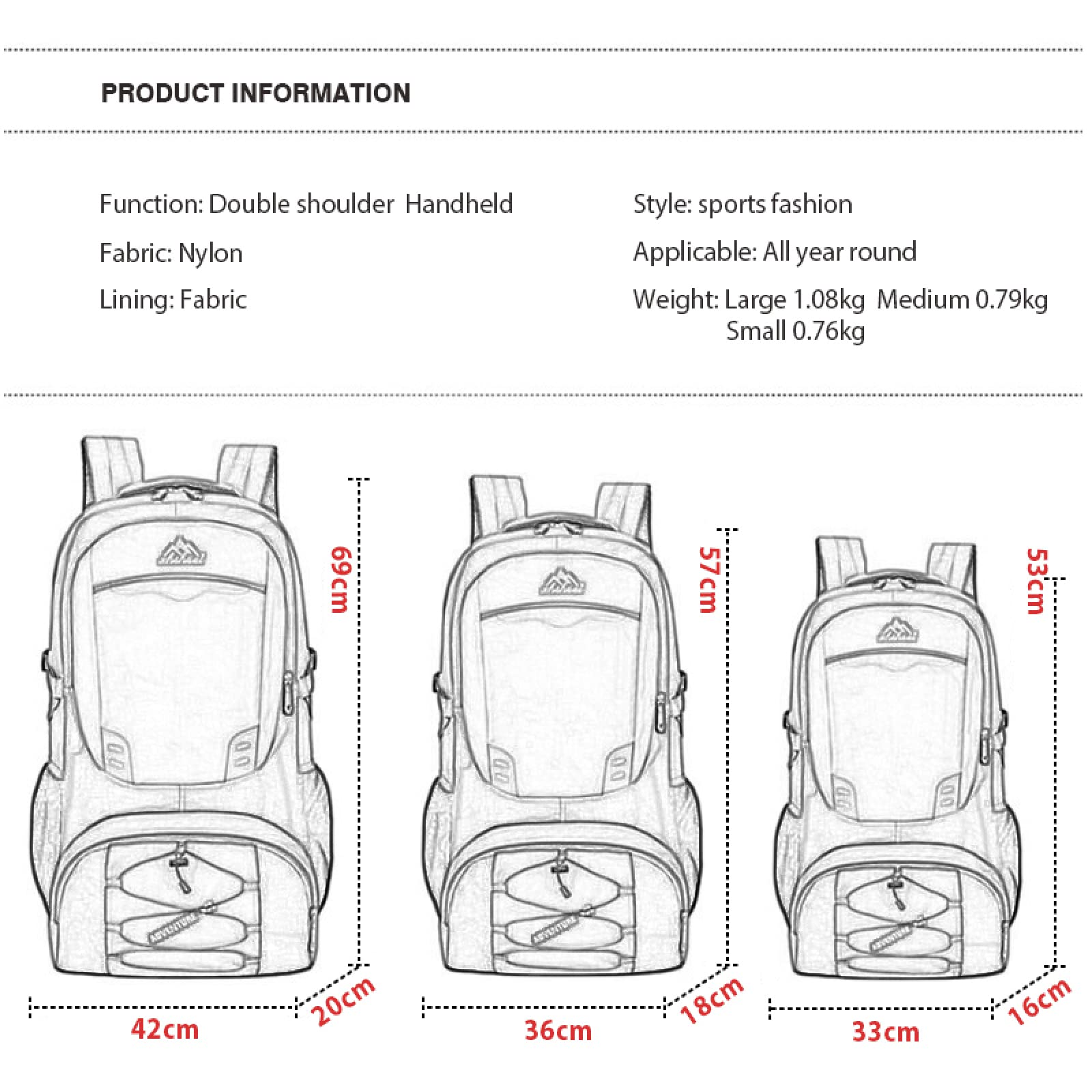 Multi bolsos 50l capacidade saco de esportes ao ar livre à prova dwaterproof água escalada mochila acampamento caminhadas mochila feminina saco de trekking para homem