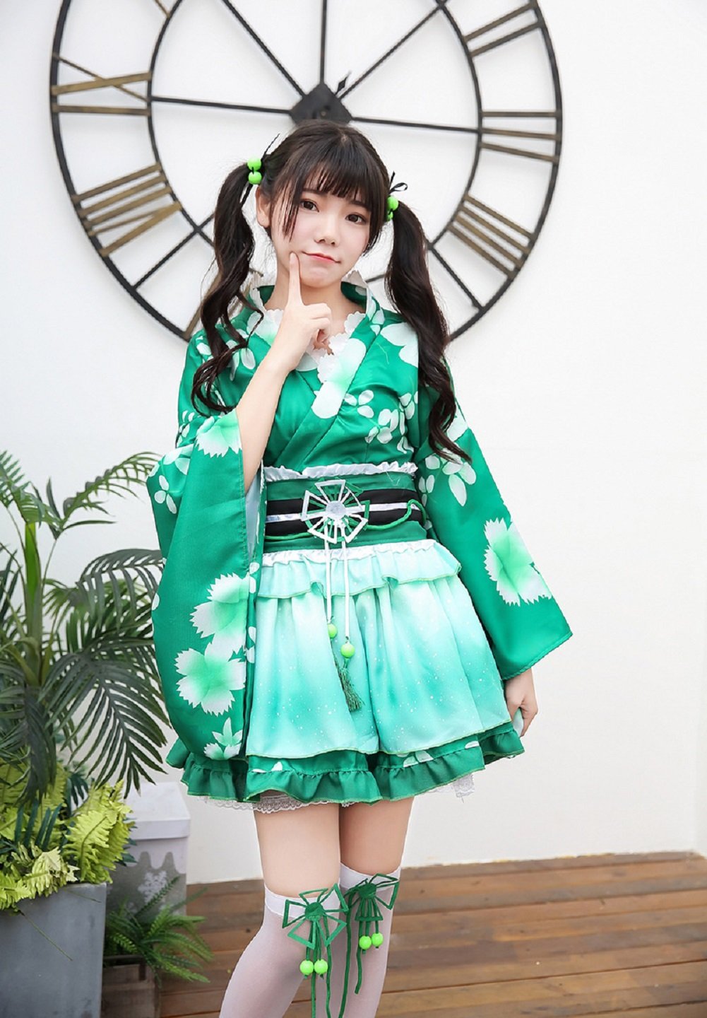 Amazon.co.jp: TWO L 浴衣ドレス 女の子 和風 羽織 上着 花魁