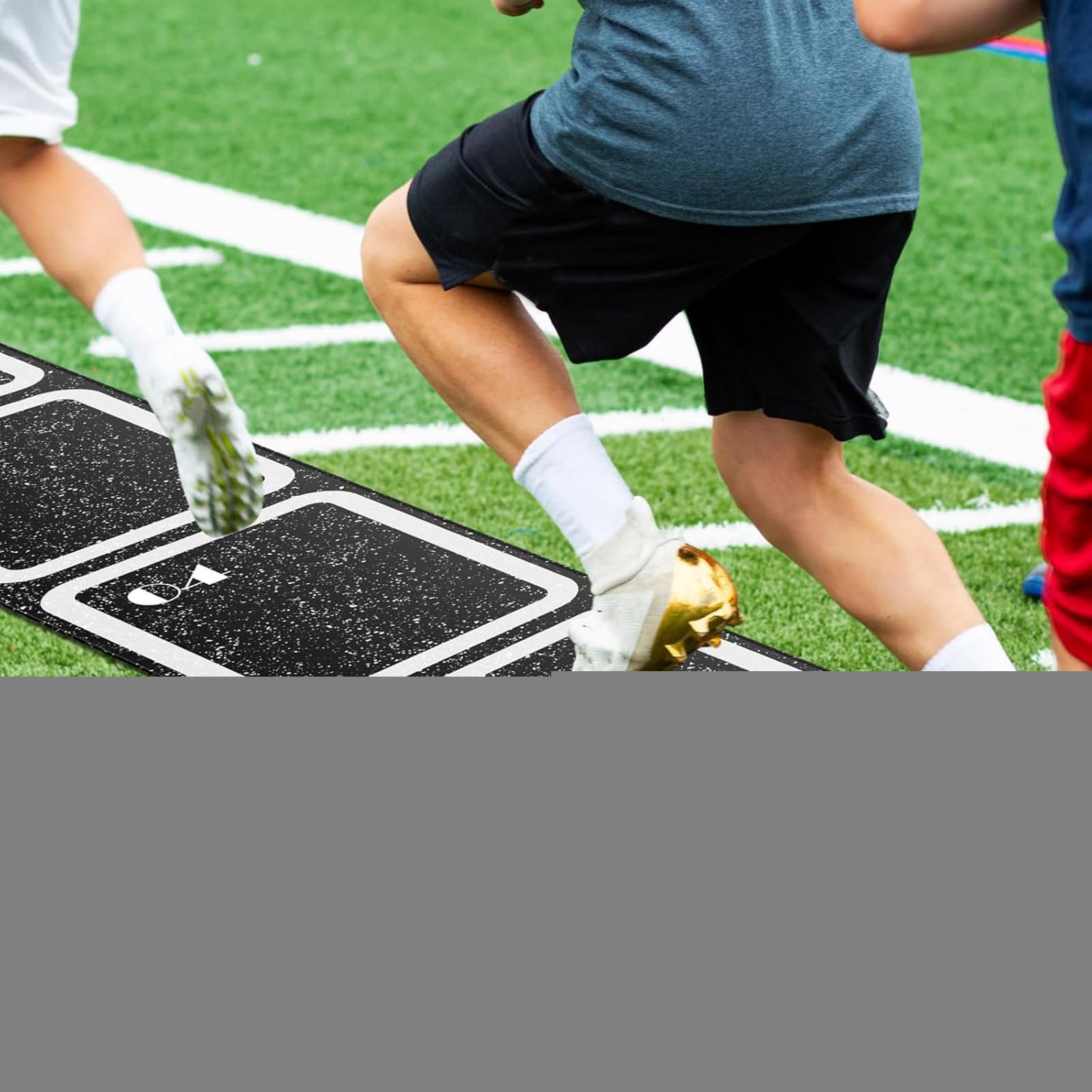 Escalera de entrenamiento de agilidad de espuma de poliuretano, 98.43 pulgadas, equipo de práctica de velocidad antideslizante portátil | Equipo de fitness que absorbe los golpes para fútbol