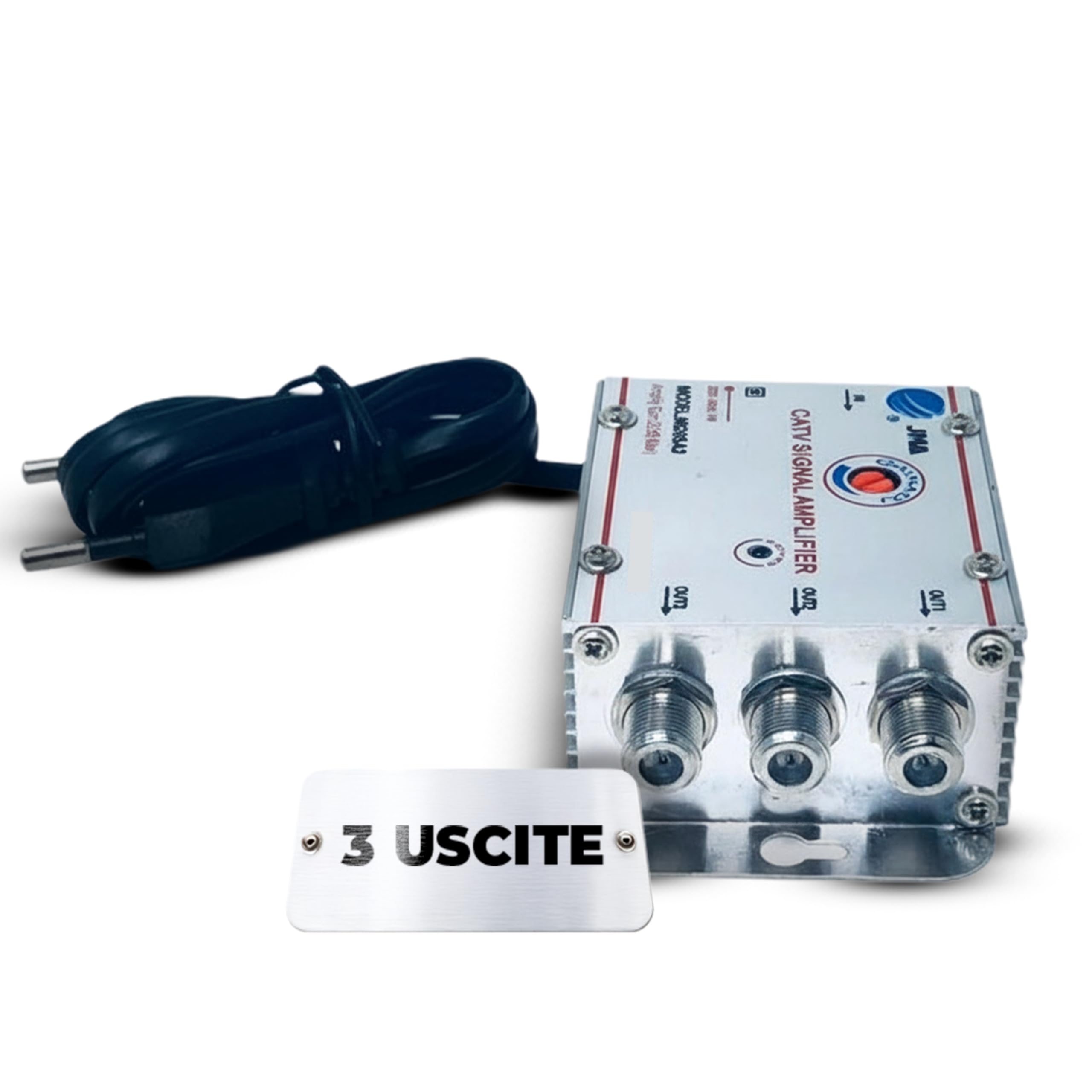 Amplificatore Antenna TV 60 DB - Per Segnali Digitali E Analogici, Migliora Ricezione Interna, 40-690 MHz