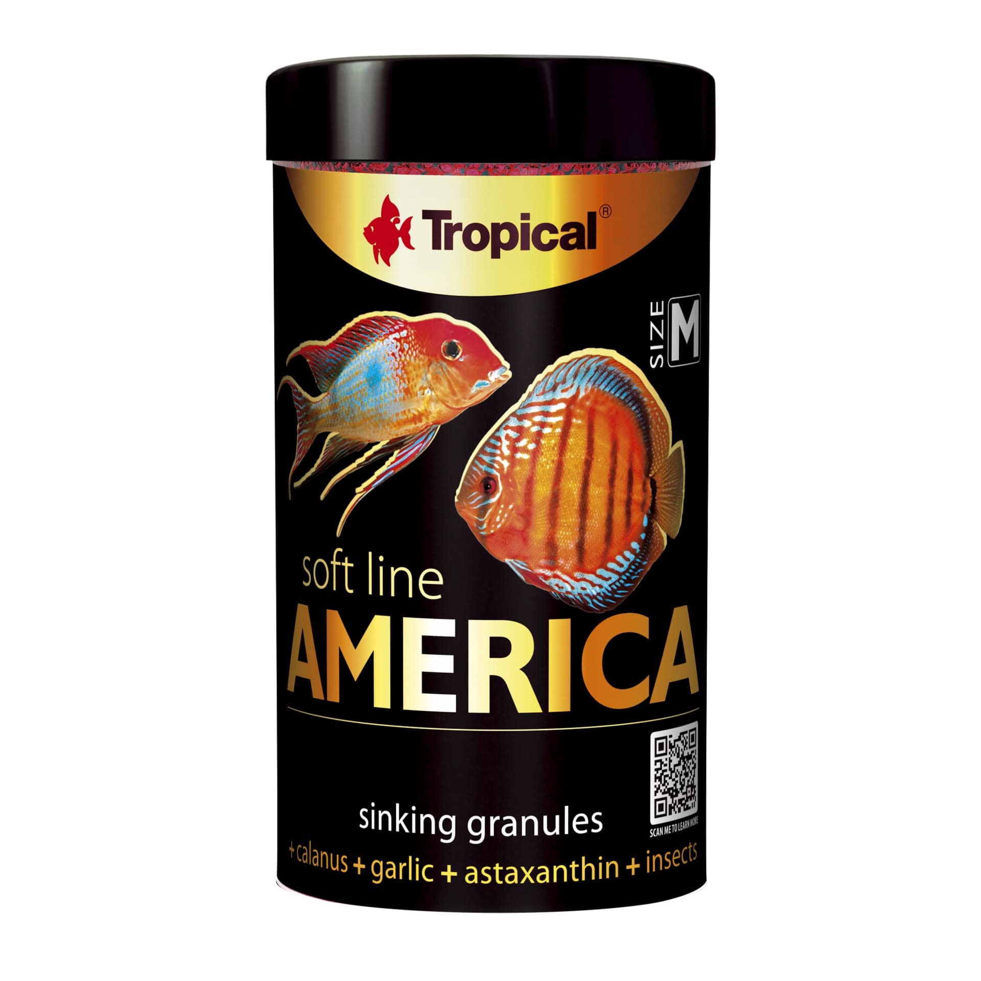 Soft Line America Size M 100ml / 60g - alimento Blando en Forma de granulado Que se Hunde para los Peces omnívoros y carnívoros de América del Norte y América del Sur