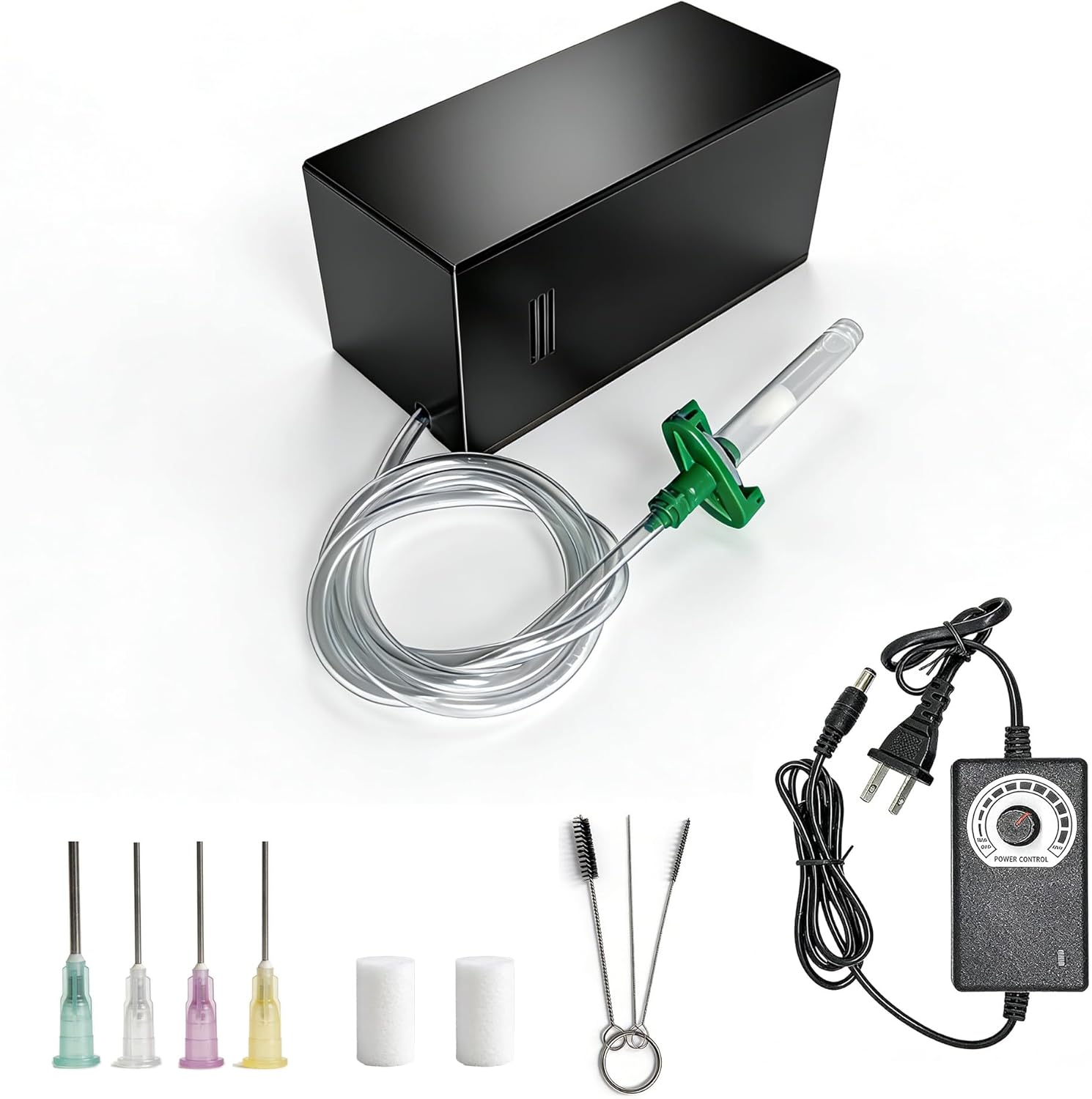 Hearing Aid Vacuum Cleaner with Adjustable Suction - Quiet Cleaning Kit for Hearing Aids, Earbuds & IEMs, Includes 3 Washable Filters, Brushes & Cleaning Needle