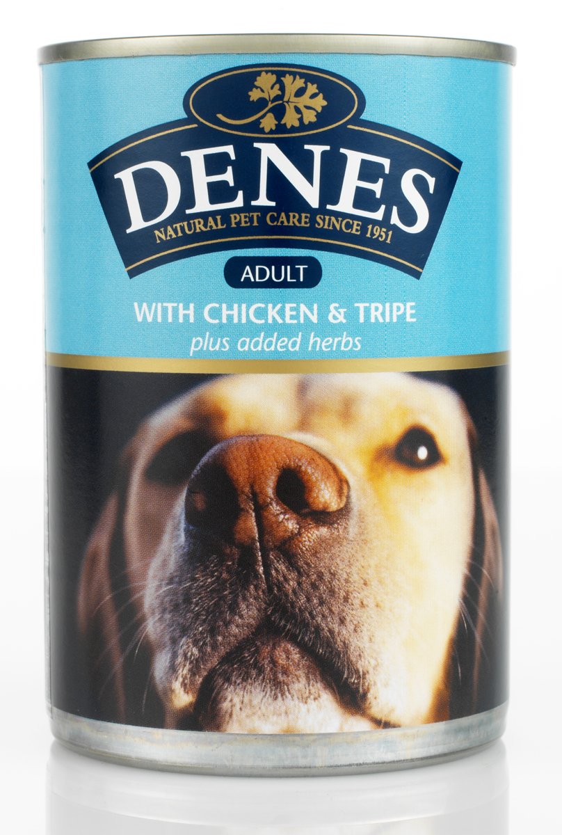 Denes 12 x Dog Adult With Chicken and Tripe Plus Herbs, Chicken, 0.4 kg — image 1