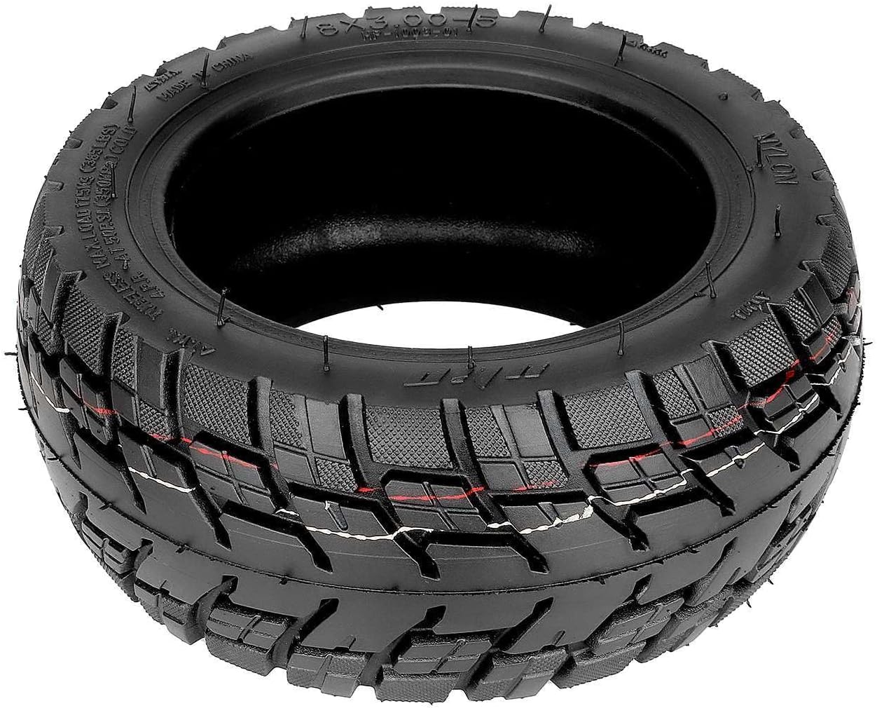8X3.00-5 Off-Road Tire Tubeless Vacuum Tyre For Kaabo Mantis 8 Electric Scooter Front and Rear Wheel Tire Parts