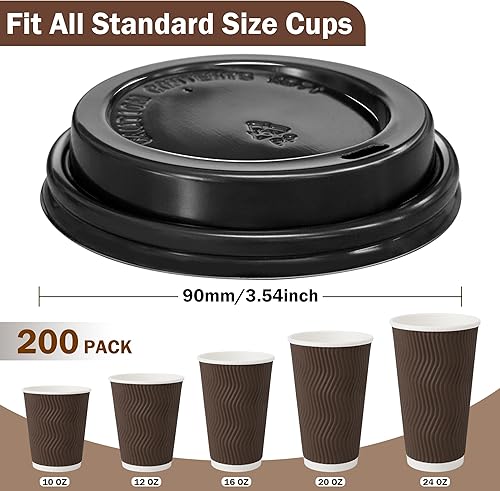 Miniatura 9 de Paquete de 100 vasos de plástico de 16 onzas con tapas y pajitas, resistentes y seguros para alimentos, tazas de café transparentes para bebidas