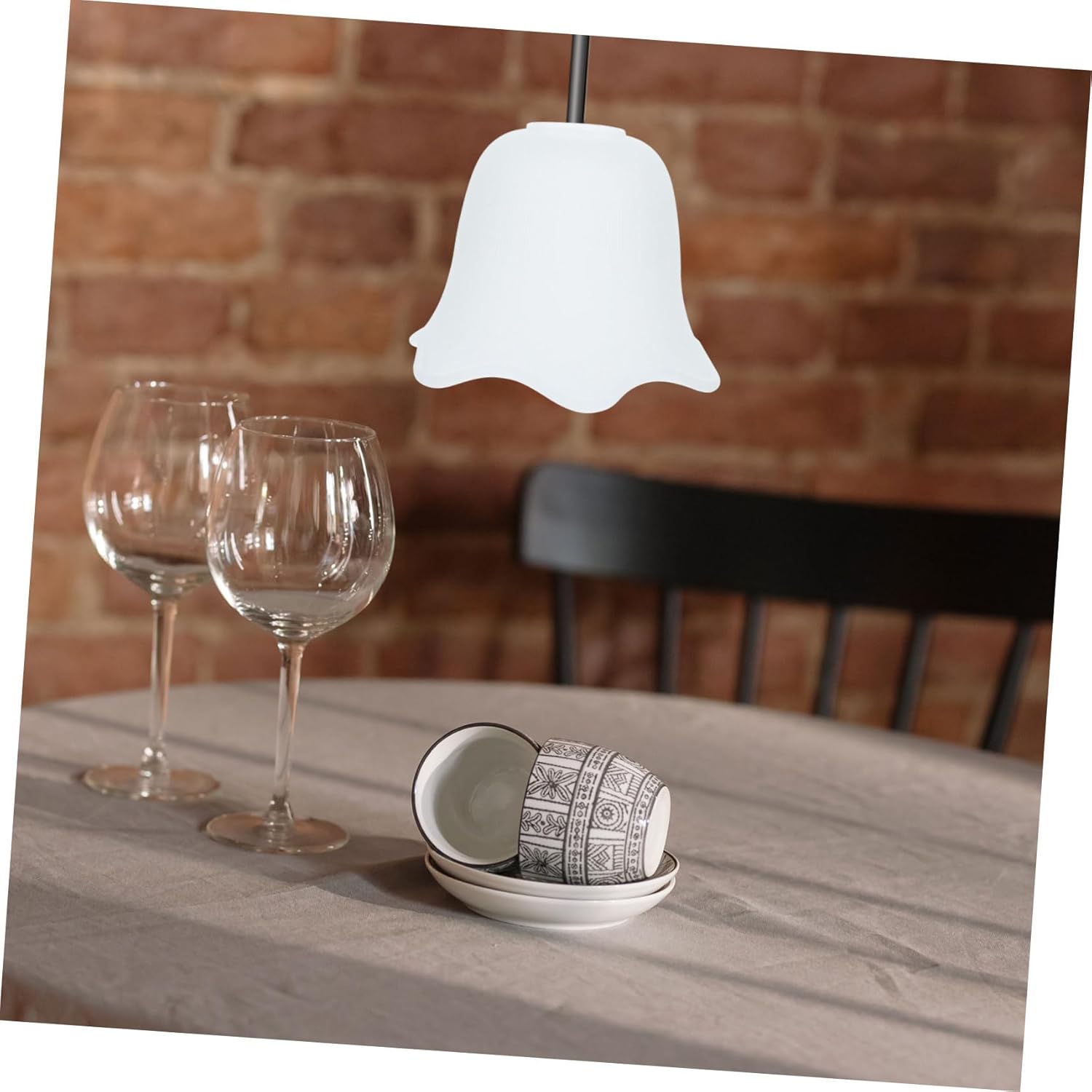 Artibetter 2pcs Glass Light Shade Ceiling Light Cover Lamp Shades Decorative Lamp Lightbulb Lampshade