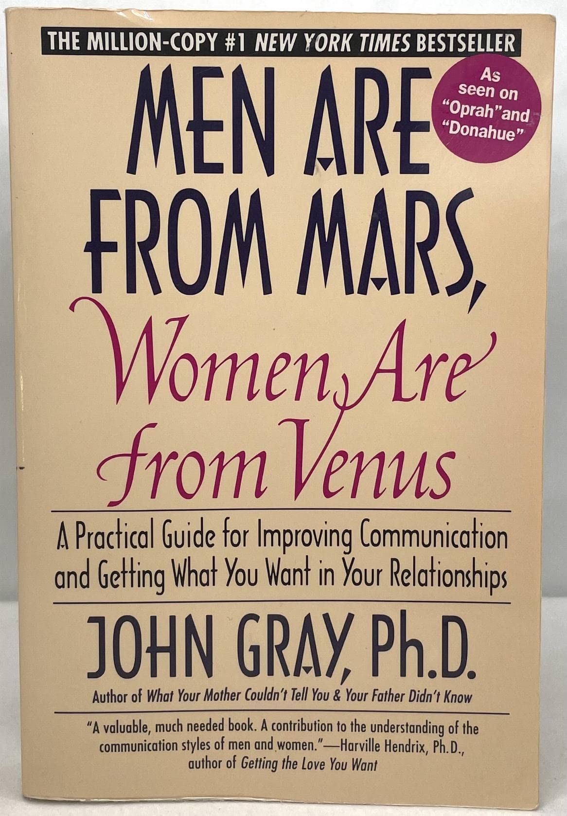Men Are From Mars Women Are From Venus Gray, John