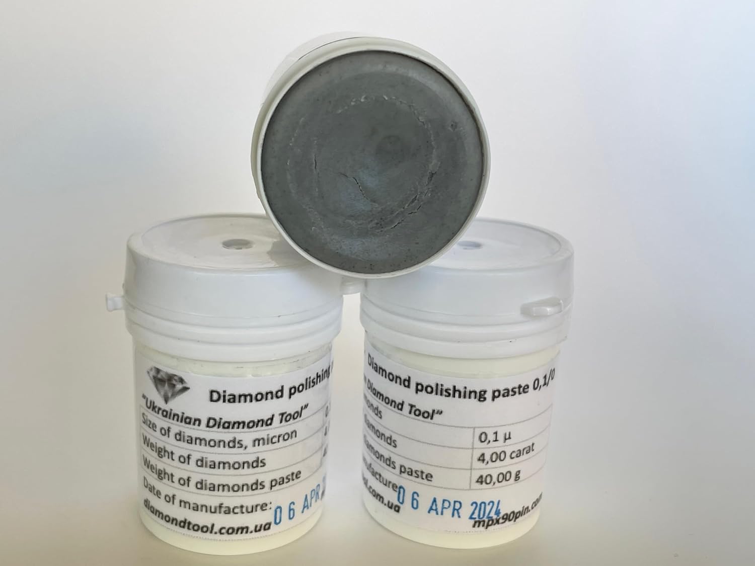 Oil Based Diamond Polishing Paste 0.1 Micron - 40g Jar for Jewelry and Industrial Processing
