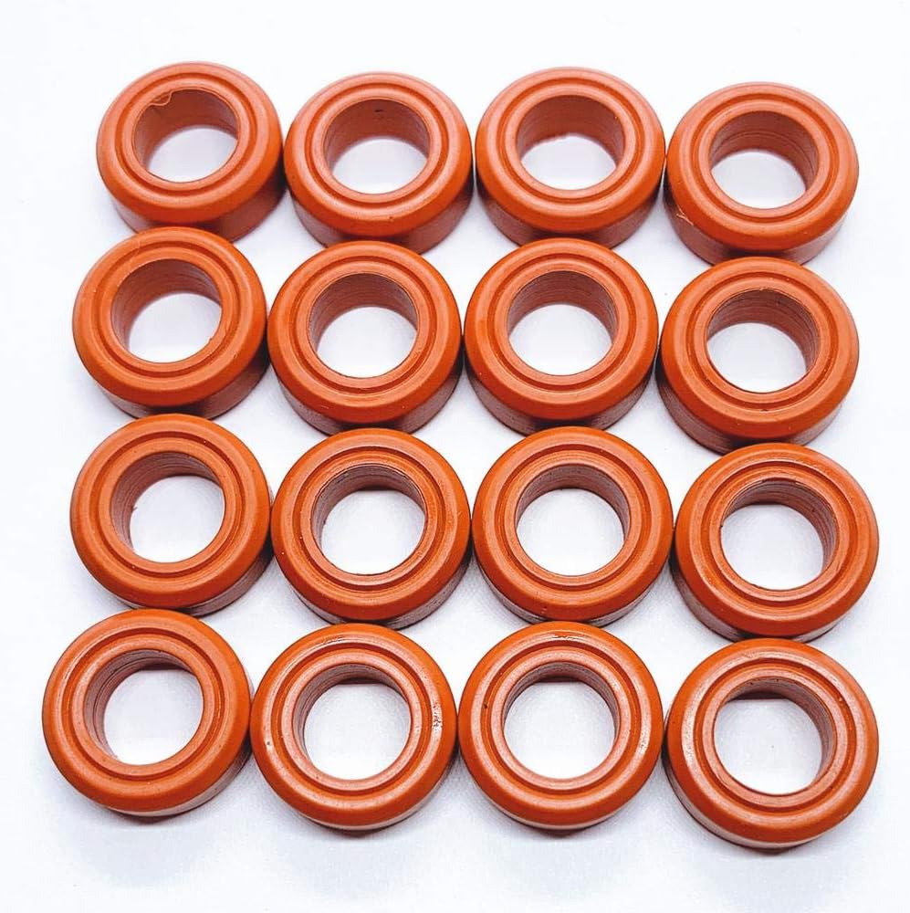 300pieces fuel injector lower seals 16 * 9 * 5.8mm For Toyota camry injection repair kits aftermarket AY-S4036 - (Color: AY-S4036-Black)