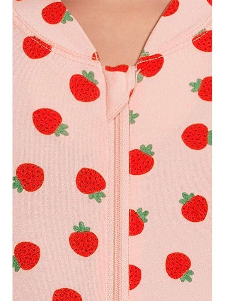 Pink Hanna Andersson 2-Way Zip Sleeper in HannaSoft™ (Infant/Toddler)