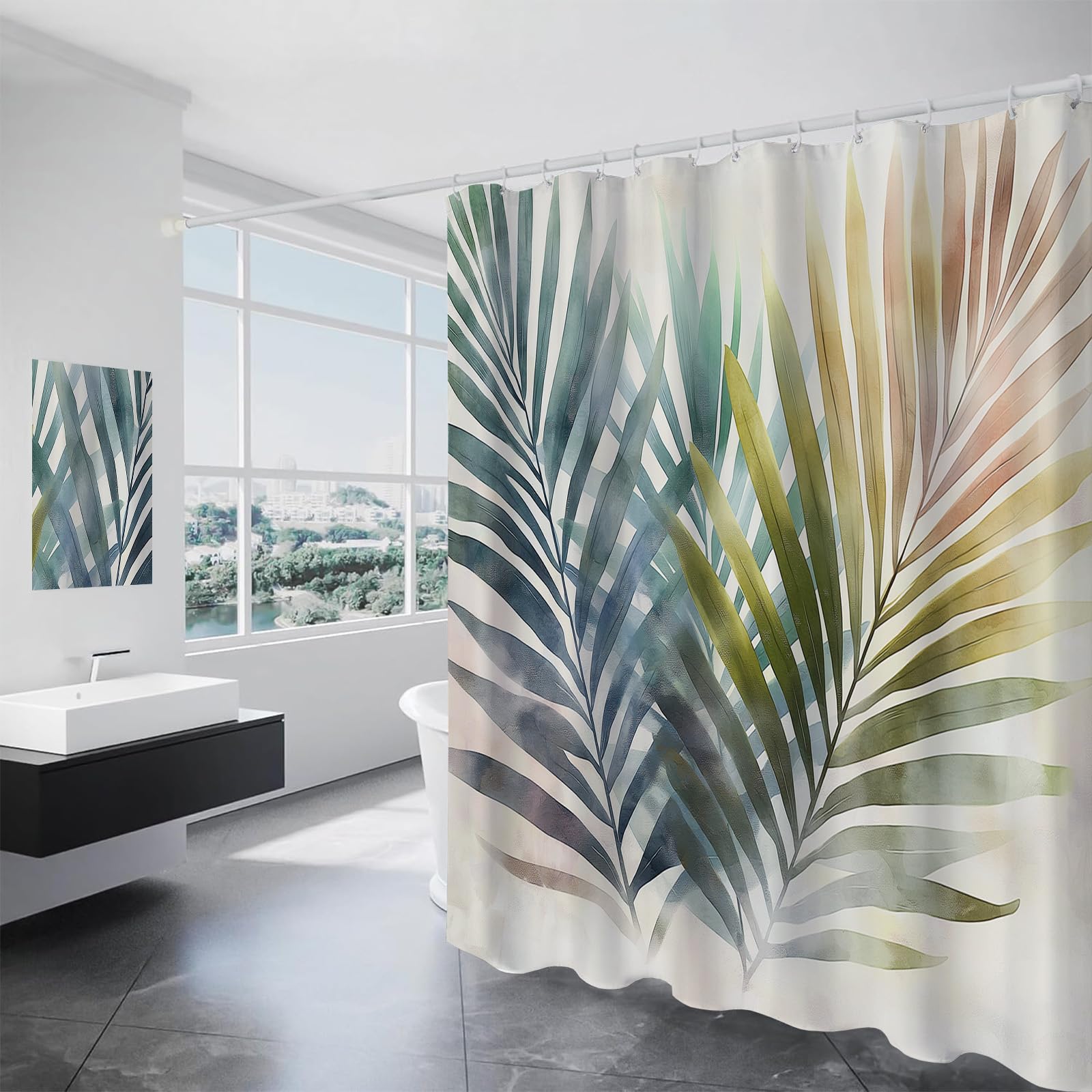 Rideau douche anti-moisissure étanche 180x200 cm fini les projections d'eau dans la salle de bain