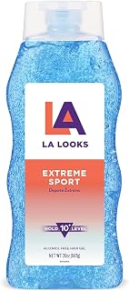 LA Looks Extreme Sport Hair Gel, 20 oz - X-Treme Hold for High-Performance Activities, Humidity-Resistant