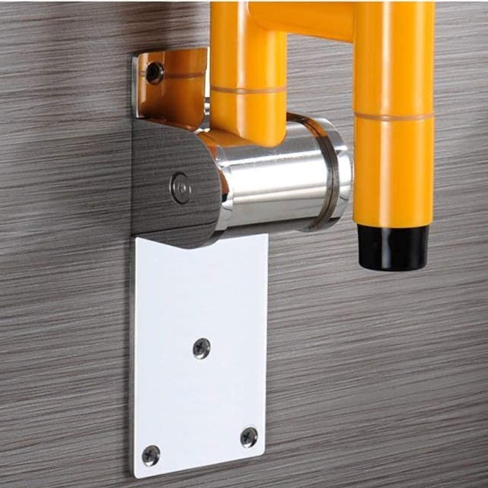 Marcos para Inodoro, Barra de Apoyo para baño, Barra de Acero Inoxidable, Barra de Seguridad abatible para Ducha para Personas Mayores, discapacitadas y Embarazadas (Color: Blanco,