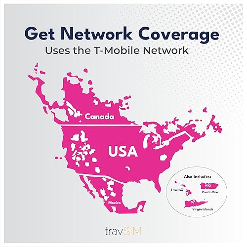 Miniatura 7 de travSIM USA SIM (T-Mobile SIM Card) Válido por 15 días - Datos móviles ilimitados - Estados Unidos T-Mobile US SIM Card (también funciona en Canadá