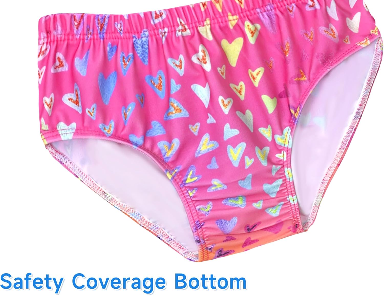 Girls Tankini Swimsuit UPF50+ Ruffle 2 Piece Bathing Suit Full Coverage Kids Swimwear Ages 2-14 Years - Image 5