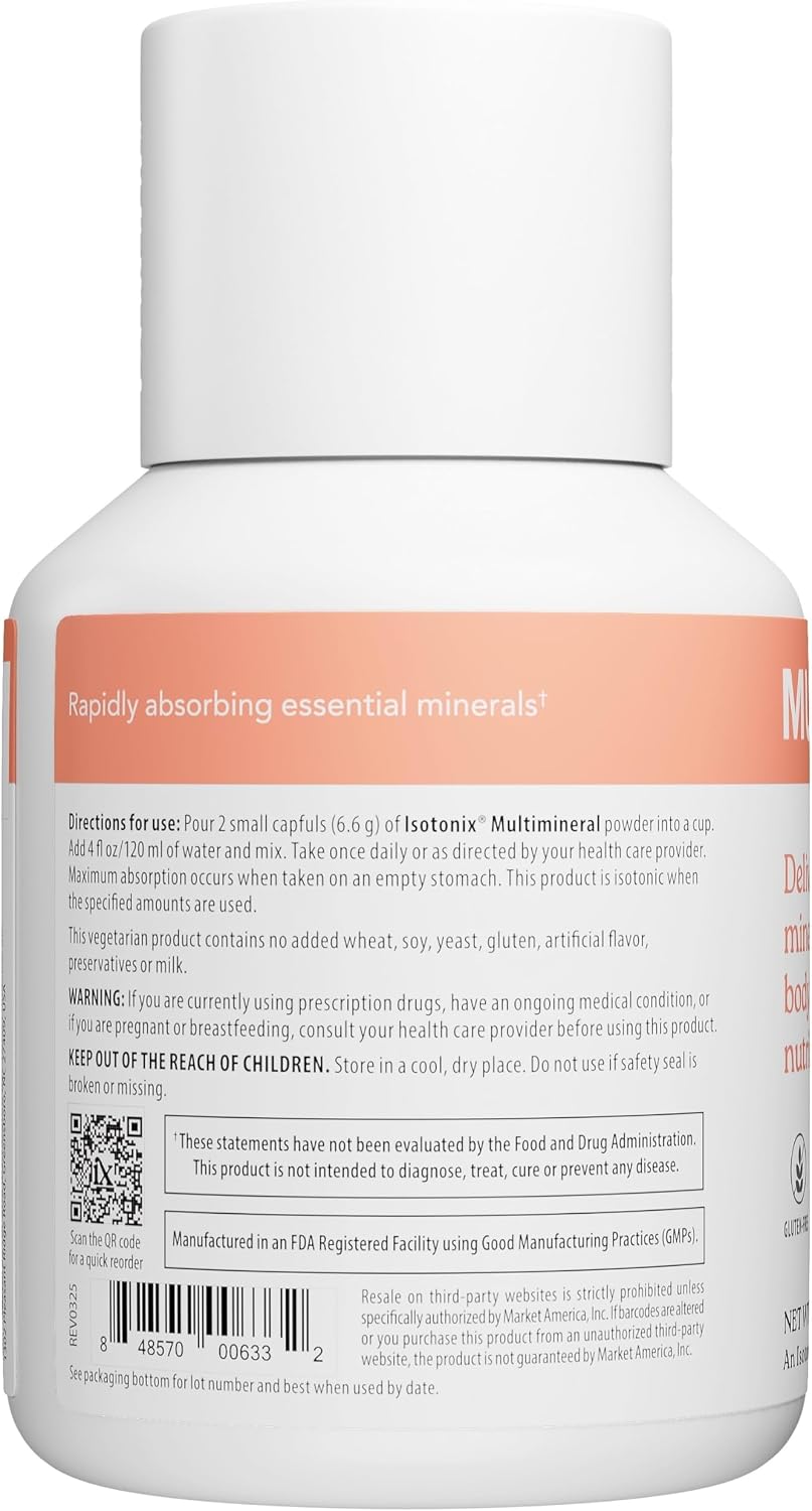 Isotonix Multi-Mineral Supplement: Magnesium, Vitamin D, Zinc, Calcium & Vitamin C, Bone Strength, Muscle Function, Immune Health, and Energy – 45 Servings