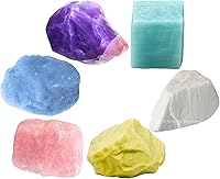 Vista 37 de Amazing Gemstone Cristales para el período agradable del ciclo menstrual menstrual, juego de 6 piedras de sangre, cuarzo rosa, piedra lunar