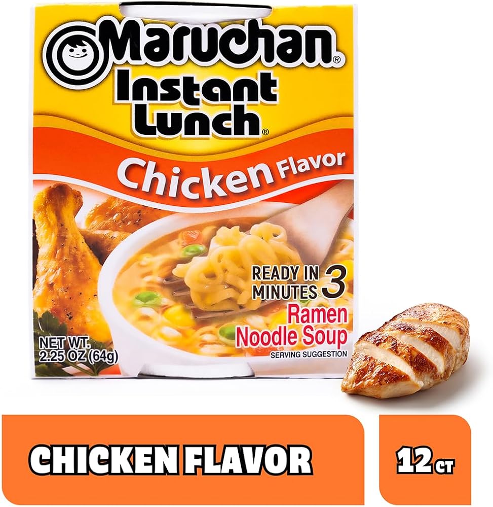 Maruchan Instant Lunch Chicken Flavor, 2.25 Ounce (Pack of 12) (4178990121)