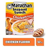 Vista 3 de Almuerzo Instantáneo Maruchan, Sabor Pollo, 2.25 onzas (Paquete de 12) (4178990121)