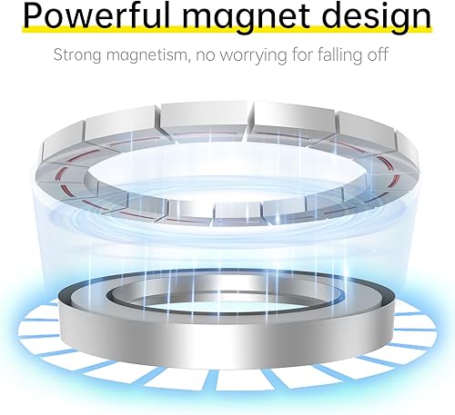 Miniatura 4 de TELESIN Trípode magnético para selfie stick con control remoto Bluetooth, trípode extensible de 27 pulgadas para iPhone 15, 14, 13, 12 Pro Max,