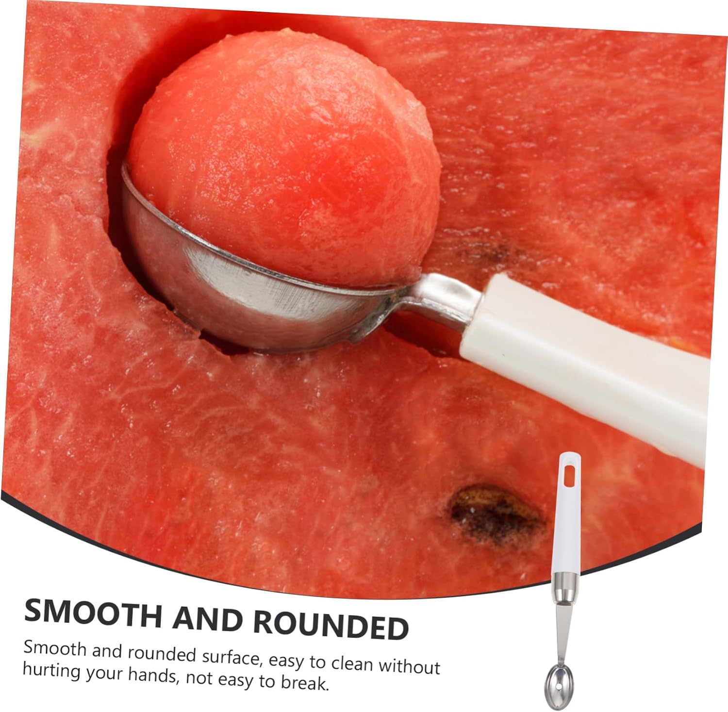 Stainless Steel Fruit Spoon Watermelon Scoop for Melon Balls