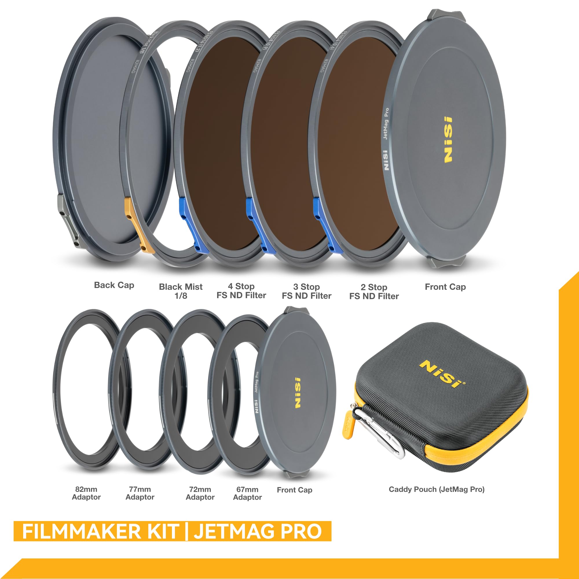 Amazon.com : NiSi - JetMag Pro 82MAG Filmmaker Kit, Magnetic Lens 